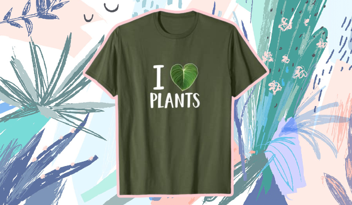 A Stylish Plant-Themed T-Shirt